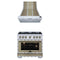 Forno 2-Piece Appliance Package - 36-Inch Gas Range & Wall Mount Range Hood in White with Antique Brass Handle