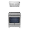 Forno 2-Piece Appliance Package - 30-Inch Induction Range, and Under Cabinet Range Hood in Stainless Steel
