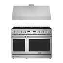 Thor Kitchen A-Series 2-Piece Appliance Package - 48-Inch Gas Range and Under Cabinet Range Hood in Stainless Steel