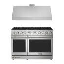 Thor Kitchen A-Series 2-Piece Appliance Package - 48-Inch Propane Gas Range and Under Cabinet Range Hood in Stainless Steel