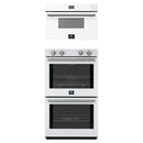 Forno 2-Piece Appliance Package - 30-Inch Vomero Double Wall Oven & 30-Inch Microwave Drawer in White with Stainless Steel Handle