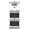Forno 2-Piece Appliance Package - 30-Inch Vomero Double Wall Oven & 30-Inch Microwave Drawer in White with Stainless Steel Handle