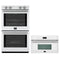 Forno 2-Piece Appliance Package - 30-Inch Vomero Double Wall Oven & 30-Inch Microwave Oven in White with Stainless Steel Handle