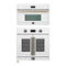 Forno 2-Piece Appliance Package - 30-Inch Asti French Door Electric Wall Oven & 30-Inch Microwave Oven in White with Antique Brass Handle