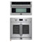 Forno 2-Piece Appliance Package - 30-Inch Asti French Door Electric Wall Oven & 30-Inch Microwave Oven in Stainless Steel