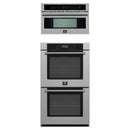 Forno 2-Piece Appliance Package - 30-Inch Villarosa Convention Double Electric Wall Oven & 30-Inch Microwave Oven in Stainless Steel