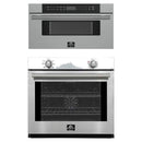Forno 2-Piece Appliance Package - 30-Inch Vomero Wall Oven & 30-Inch Microwave Drawer in Stainless Steel