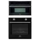 Forno 2-Piece Appliance Package - 30-Inch Vomero Wall Oven & 30-Inch Microwave Oven in Black with Stainless Steel Handle