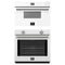 Forno 2-Piece Appliance Package - 30-Inch Vomero Wall Oven & 30-Inch Microwave Drawer in White with Stainless Steel Handle
