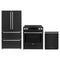 Forno Espresso 3-Piece Appliance Package - 30-Inch Donatello Induction Range, Refrigerator and Dishwasher in Black with Stainless Steel Trim