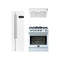 Forno 3-Piece Appliance Package - 30-Inch Gas Range, Under Cabinet Range Hood, & Side-by-Side Refrigerator in White with Antique Brass Trim