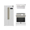 Forno Espresso 3-Piece Appliance Package - 30-Inch Electric Range with 5.0 Cu.Ft. Electric Oven, Built-In Refrigerator, and Under Cabinet Range Hood in White with Antique Brass Trim