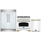 Forno 3-Piece Appliance Package - 36-Inch Dual Fuel Range, 60-Inch Refrigerator, Dishwasher in White with Antique Brass Handle