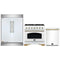 Forno 3-Piece Appliance Package - 36-Inch Gas Range, 60-Inch Refrigerator, Dishwasher in White with Antique Brass Handle