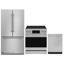 Gordon Ramsay by Thor Kitchen 3-Piece Appliance Package - 30-Inch Electric Range with Tilt Panel Touch Control, 36-Inch Refrigerator, and Dishwasher in Stainless Steel