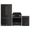 Gordon Ramsay by Thor Kitchen 3-Piece Appliance Package - 30-Inch Gas Range with Liquid Propane Kit, Tilt Panel, 36-Inch Refrigerator, and Dishwasher in Black with Rose Gold Trim