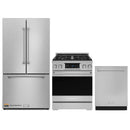 Gordon Ramsay by Thor Kitchen 3-Piece Appliance Package - 30-Inch Gas Range with Tilt Panel, 36-Inch Refrigerator, and Dishwasher in Stainless Steel