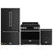 Gordon Ramsay by Thor Kitchen 3-Piece Appliance Package - 36-Inch Gas Range with Liquid Propane Kit, Tilt Panel, 36-Inch Refrigerator, and Dishwasher in Black with Stainless Steel Trim