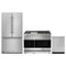 Gordon Ramsay by Thor Kitchen 3-Piece Appliance Package - 48-Inch Gas Range with Double Oven, 36-Inch Refrigerator, and Dishwasher in Stainless Steel