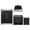Forno 4-Piece Appliance Package - 36-Inch Gas Range, Wall Mount Range Hood, 60-Inch Convertible Refrigerator with Modern Trim, and Dishwasher in Black with Antique Brass Handle