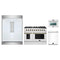 Forno 4-Piece Appliance Package - 48-Inch Gas Range, 60-Inch Refrigerator, Dishwasher, & 24-Inch Microwave Oven in White with Antique Brass Handle