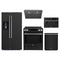 Forno 5-Piece Appliance Package - 30-Inch Espresso Donatello Induction Range, Under Cabinet Range Hood, Refrigerator with Water Dispenser, Dishwasher, and 30-Inch Microwave Drawer in Black with Stainless Steel Trim