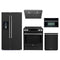 Forno 5-Piece Appliance Package - 30-Inch Espresso Donatello Induction Range, Under Cabinet Range Hood, Refrigerator with Water Dispenser, Dishwasher, and 30-Inch Microwave Oven in Black with Stainless Steel Trim