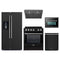 Forno 5-Piece Appliance Package - 30-Inch Leonardo Espresso Induction Range, Under Cabinet Range Hood, Refrigerator with Water Dispenser, Dishwasher, and 24-Inch Microwave Oven in Black with Stainless Steel Trim