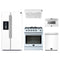 Forno 5-Piece Appliance Package - 30-Inch Leonardo Espresso Gas Range, Under Cabinet Range Hood, Refrigerator with Water Dispenser, Dishwasher, and 24-Inch Microwave Drawer in White with Stainless Steel Trim