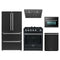 Forno 5-Piece Appliance Package - 30-Inch Leonardo Espresso Gas Range, Under Cabinet Range Hood, Refrigerator, Dishwasher, and 24-Inch Microwave Oven in Black with Stainless Steel Trim