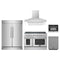 Forno 5-Piece Appliance Package - 48-Inch Electric Range, Wall Mount Range Hood, 60-Inch Refrigerator, Dishwasher, and 24-Inch Microwave Oven in Stainless Steel