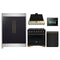 Forno 5-Piece Appliance Package - 36-Inch Gas Range, Wall Mount Range Hood, 60-Inch Convertible Refrigerator with Modern Trim, Dishwasher, and 24-Inch Microwave Oven in Black with Antique Brass Handle