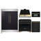 Forno 5-Piece Appliance Package - 36-Inch Gas Range, Wall Mount Range Hood, 60-Inch Convertible Refrigerator with Modern Trim, Dishwasher, and 30-Inch Microwave Oven in Black with Antique Brass Handle