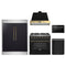 Forno 5-Piece Appliance Package - 36-Inch Gas Range, Wall Mount Range Hood, 60-Inch Convertible Refrigerator with Modern Trim, Dishwasher, and 24-Inch Microwave Drawer in Black with Antique Brass Handle