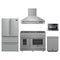 Forno 5-Piece Appliance Package - 48-Inch Gas Range, Wall Mount Range Hood, 36-Inch Refrigerator, Dishwasher, and 24-Inch Microwave Drawer in Stainless Steel