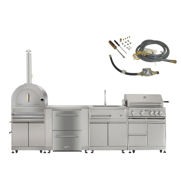 Thor Kitchen Outdoor Kitchen 6-Piece Natural Gas Grill Package