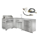 Thor Kitchen Outdoor Kitchen 6-Piece Natural Gas Grill Package