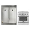 Forno 2-Piece Appliance Package - 30-Inch Electric Range & Pro-Style Refrigerator and Freezer in Stainless Steel