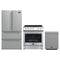 Forno Espresso 3-Piece Appliance Package - 30-Inch Leonardo Electric Range, Refrigerator and Dishwasher in Stainless Steel