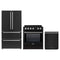 Forno 3-Piece Appliance Package - 30-Inch Induction Range, French Door Refrigerator, and Dishwasher in Black with Antique Brass Trim