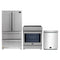 Forno 3-Piece Appliance Package - 30-Inch Induction Range, French Door Refrigerator, and Dishwasher in Stainless Steel