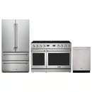 Thor Kitchen A-Series 3-Piece Appliance Package - 48-Inch Propane Gas Range, Refrigerator, and Dishwasher in Stainless Steel