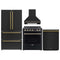 Forno 4-Piece Appliance Package - 30-Inch Espresso Electric Range , Wall Mount Range Hood, 36-Inch French Door Refrigerator, and Dishwasher in Black with Antique Brass Handle