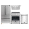 Forno Espresso 4-Piece Appliance Package - 30-Inch Electric Range, Under Cabinet Range Hood, Refrigerator and Dishwasher in Stainless Steel