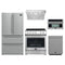 Forno 5-Piece Appliance Package - 30-Inch Electric Range, Under Cabinet Range Hood, Refrigerator, Dishwasher, and 24-Inch Microwave Oven in Stanless Steel