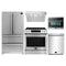 Forno 5-Piece Appliance Package - 30-Inch Inducton Range, Under Cabinet Range Hood, Refrigerator, Dishwasher, and 24-Inch Microwave Oven in Stainless Steel