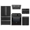 Forno 5-Piece Appliance Package - 30-Inch Induction Range, Under Cabinet Range Hood, French Door Refrigerator, Dishwasher, and 30-Inch Microwave Drawer in Black with Antique Brass Trim
