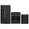 Forno 3-Piece Appliance Package - 30-Inch Gas Range, Refrigerator with Water Dispenser, and Dishwasher in Black with Antique Brass Trim