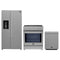 Forno 3-Piece Appliance Package - 30-Inch Induction Range, Refrigerator with Water Dispenser, and Dishwasher in Stainless Steel