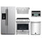 Forno 5-Piece Appliance Package - 30-Inch Electric Range, Under Cabinet Range Hood, Refrigerator with Water Dispenser, Dishwasher, and 30-Inch Microwave Drawer in Stainless Steel